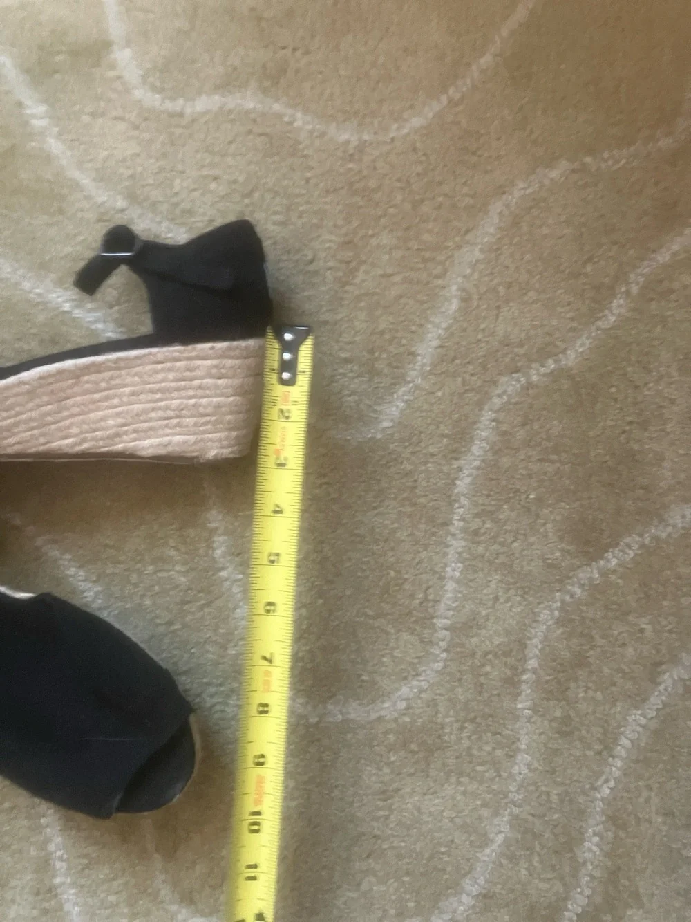 Toms Black Peep-Toe Ankle-Strap Wedge Sandals